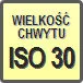 Piktogram - Wielkość chwytu: ISO 30